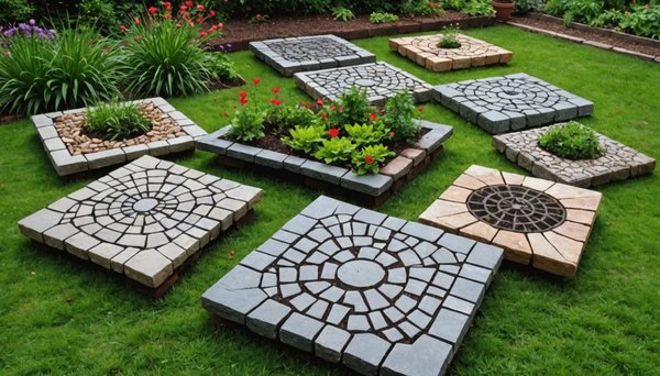Recycler les vieux matériaux pour créer des dalles de jardin uniques