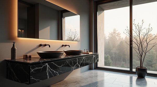 Lustre noir pour salle de bain : élégance et modernité à portée de main